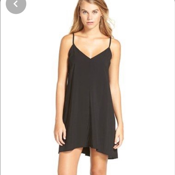 black cami swing dress